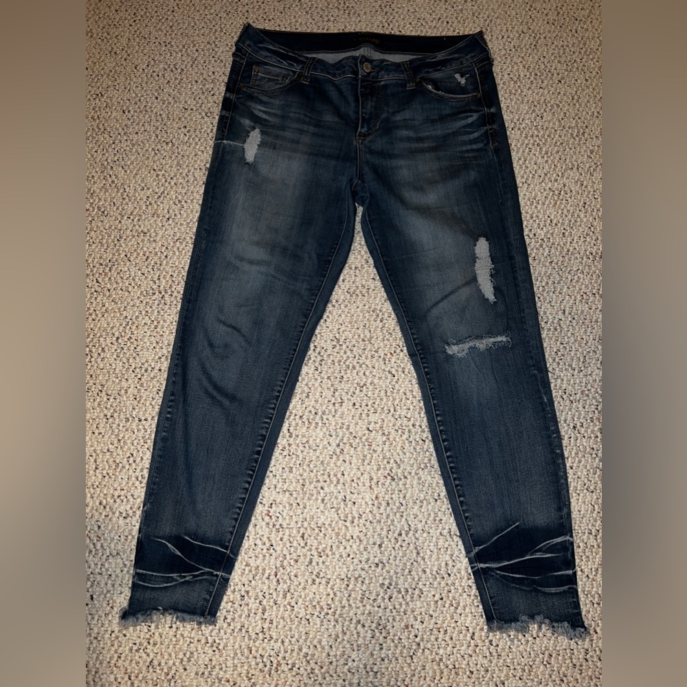 Crave Jeans Size 13 Skinny Low Rise medium Wash Denim Pants Juniors